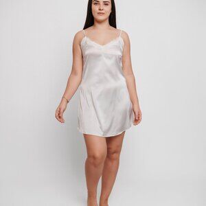 Silk Dress Sheer Nightgown Sexy Sheer Lingerie Babydoll Nightgown,